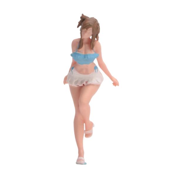 1/64スケール 女の子フィギュア クラフト ミニチュア ジオラマ