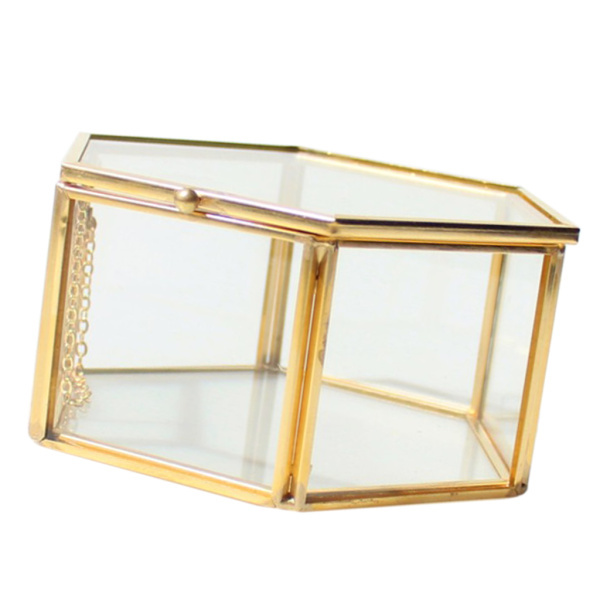 テラリウムボックス 六角形 ガラス プランター 透明 ３サイズ選べ｜stk-shop｜03