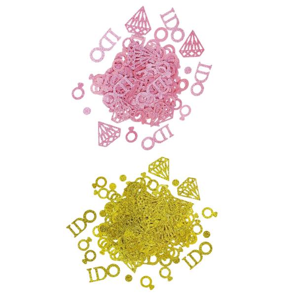 紙吹雪ダイヤモンド私は結婚式のテーブルのベビーシャワーのピンクのための手紙のシャワーパーティーを行います