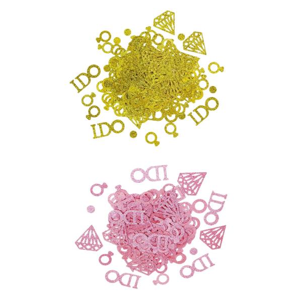 紙吹雪ダイヤモンド私は結婚式のテーブルのベビーシャワーのピンクのための手紙のシャワーパーティーを行います