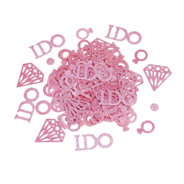 紙吹雪ダイヤモンド私は結婚式のテーブルのベビーシャワーのピンクのための手紙のシャワーパーティーを行います