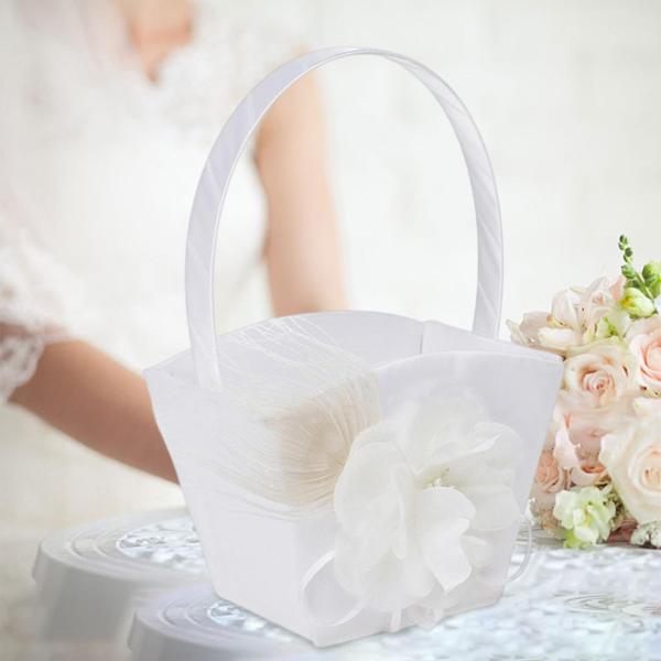 結婚披露宴のコレクションのための結婚式の花のバスケットフルーツキャンディーコンテナ