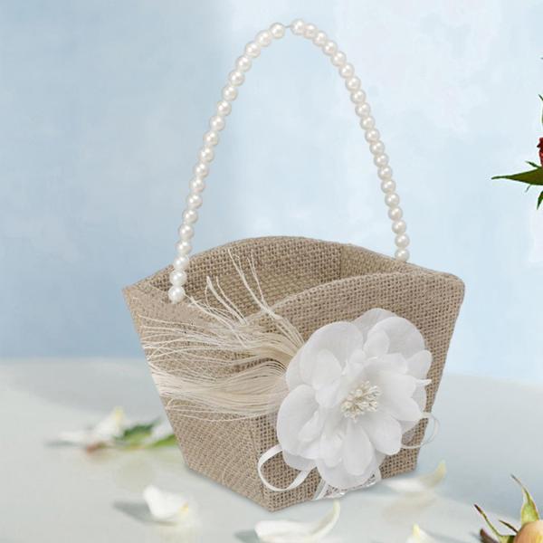 結婚披露宴のコレクションのための結婚式の花のバスケットフルーツキャンディーコンテナ