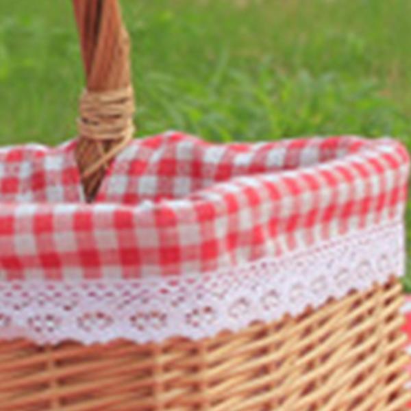 編まれた枝編み細工品のは布なしの野菜の浜のための田舎の貯蔵のを妨げます