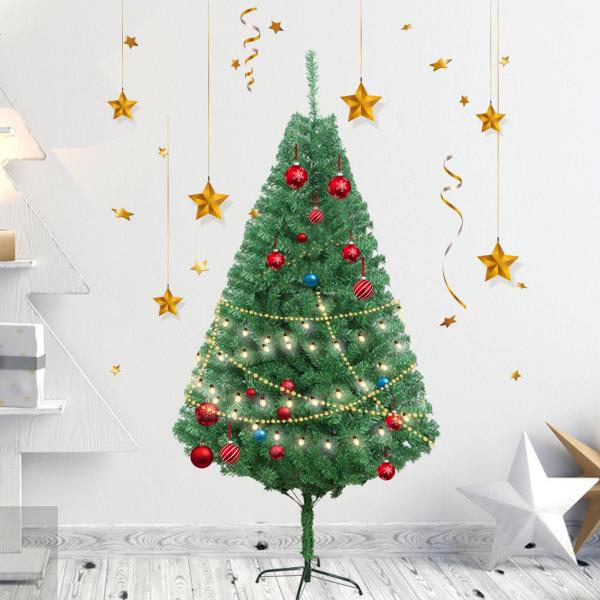 ポリ塩化ビニールのクリスマス ツリーのクリスマス シーン完全なクリスマス ツリー スタンド付き安定したベース クリスマス用人工クリスマス ツ