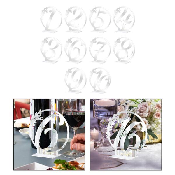 テーブル番号カード 座席カード 宴会 パーティー 装飾 お祝い 10枚