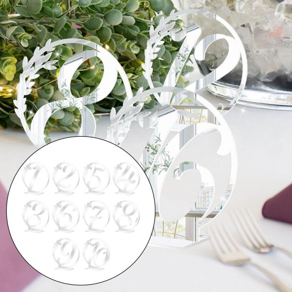 テーブル番号カード 座席カード 宴会 パーティー 装飾 お祝い 10枚