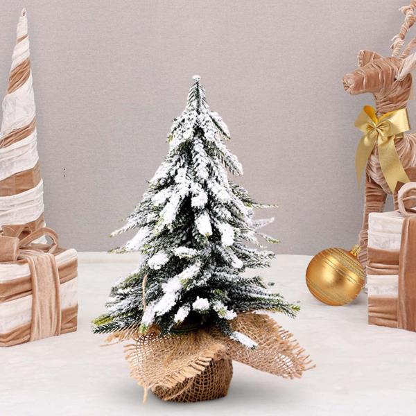 人工クリスマスツリー ホリデー ミニチュア デスク ショップ ショーケース 暖炉用 25cm