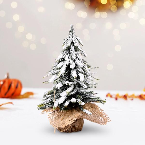 人工クリスマスツリー ホリデー ミニチュア デスク ショップ ショーケース 暖炉用 25cm