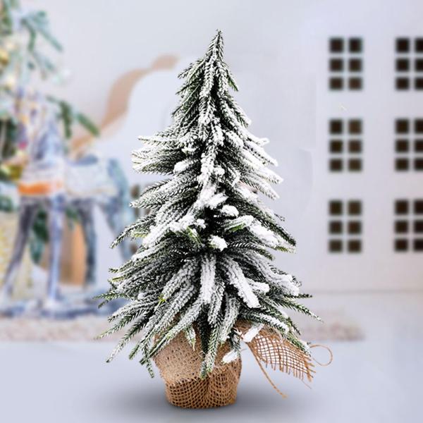 人工クリスマスツリー ホリデー ミニチュア デスク ショップ ショーケース 暖炉用 35cm