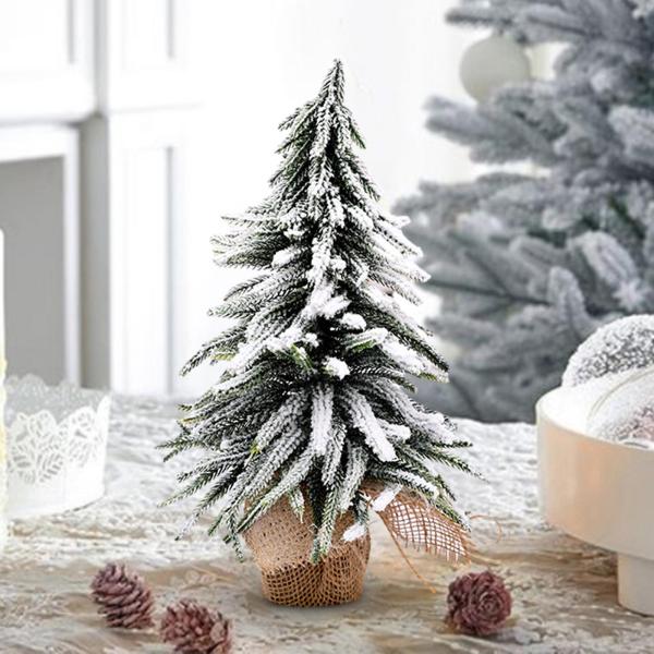 人工クリスマスツリー ホリデー ミニチュア デスク ショップ ショーケース 暖炉用 35cm