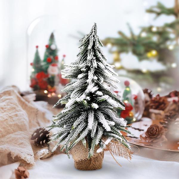 人工クリスマスツリー ホリデー ミニチュア デスク ショップ ショーケース 暖炉用 35cm