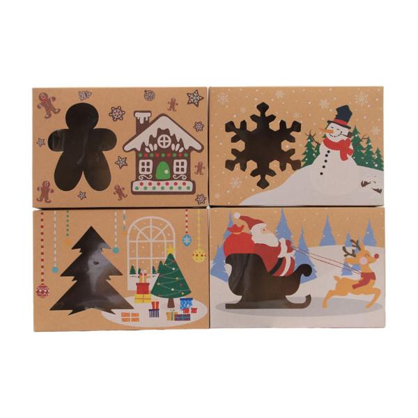 クリスマス ギフト クリスマス ギフト ボックス チョコレート ストロベリー ドーナツ 8 個入り