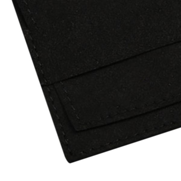 10 個のマイクロファイバージュエリーポーチジュエリーギフトバッグクリスマスウェディング用ブラック 8cmx8cm