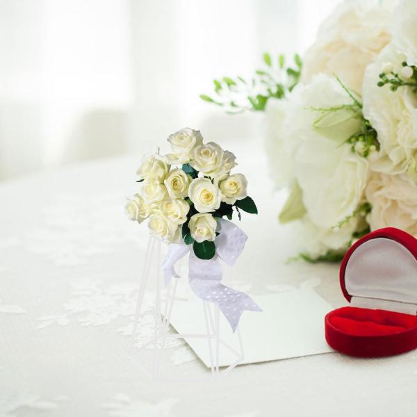 結婚式のフラワースタンド装飾フラワーアレンジメントスタンドフラワーフロアホルダー新築祝いイベントフェスティバルブライダルシャワー用 , 白