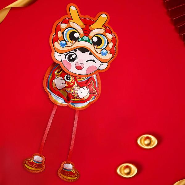 中国の旧正月赤い封筒赤いパケット伝統的な布プレゼントギフトパケット香港宝幸運のお金祭りの結婚式｜stk-shop｜02