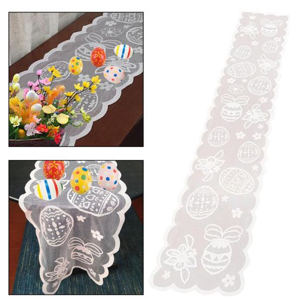 イースターテーブルランナー ドレッサースカーフ パーティー用品 屋内 屋外 キッチン ピンク