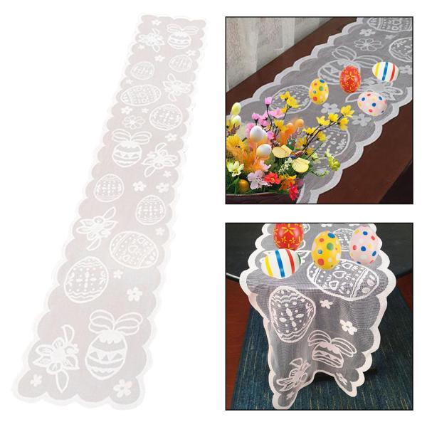 イースターテーブルランナー ドレッサースカーフ パーティー用品 屋内 屋外 キッチン ピンク