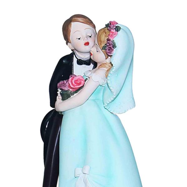 ウェディング ケーキ トッパー コレクター ロマンチック リアル ウェディング ケーキ 人形 トッパー ブルー ドレス