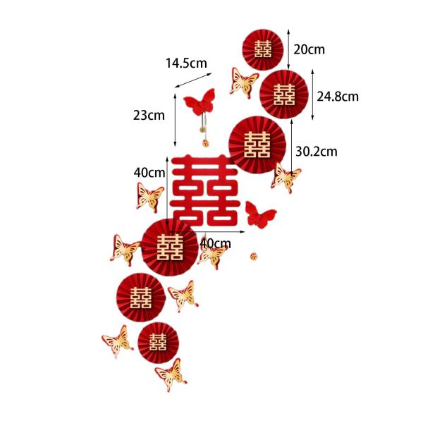 伝統的な中国の結婚式の装飾、バレンタインデーの廊下の結婚式のスタイル C