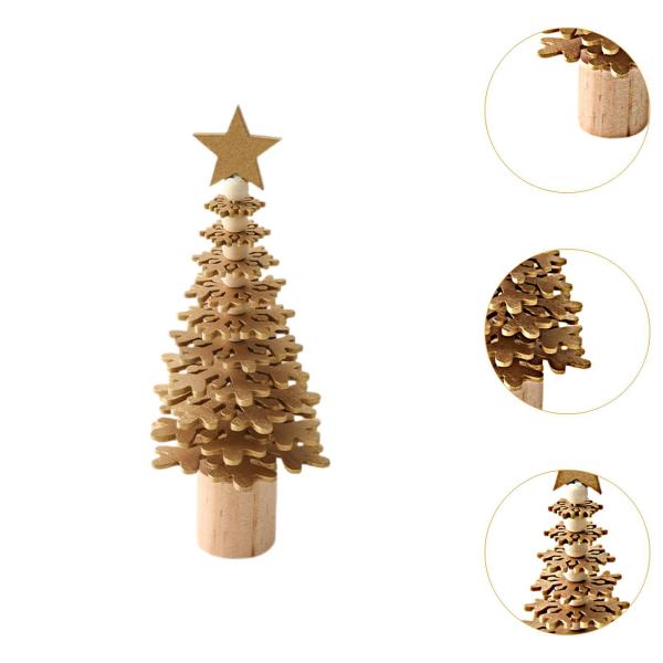卓上クリスマスツリーギフト 冬用ツリーオーナメント ホリデー オフィス ウェディング ゴールド