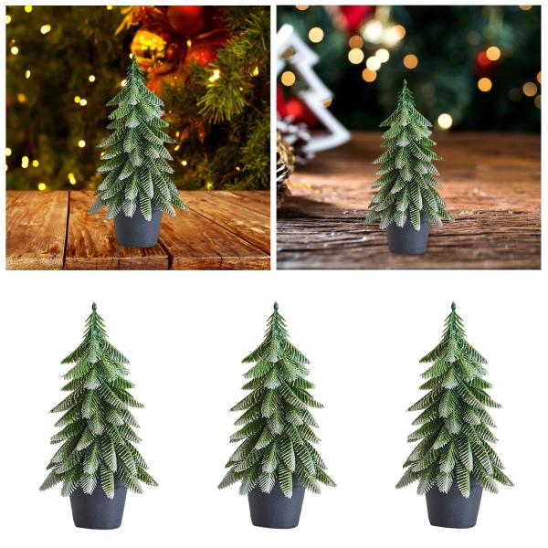 ミニクリスマスツリーアクセサリーオーナメント お祝いの写真撮影用小道具 センターピース 22 cm