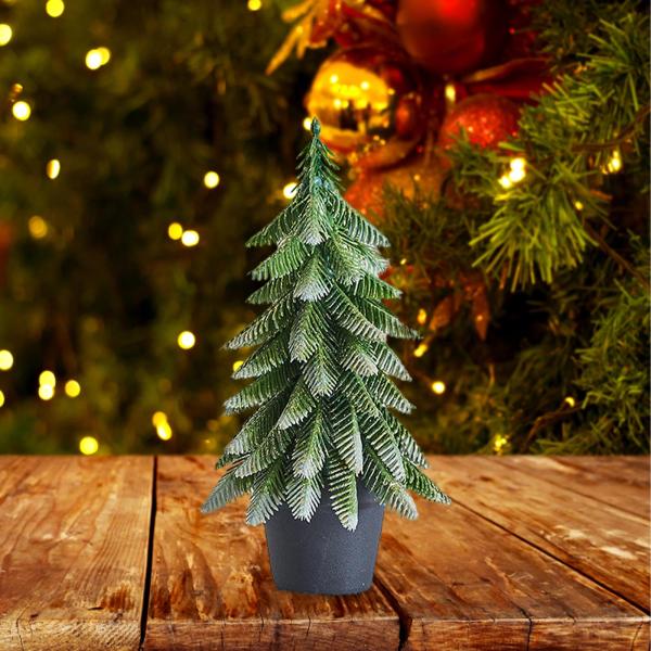 ミニクリスマスツリーアクセサリーオーナメント お祝いの写真撮影用小道具 センターピース 22 cm