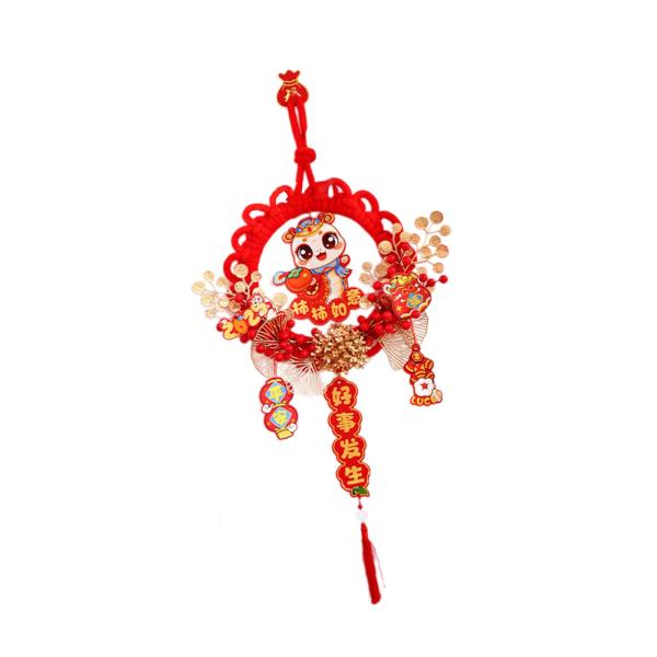 中国の旧正月飾り 2025 旧正月リース パーティー用品 リース 春節 壁