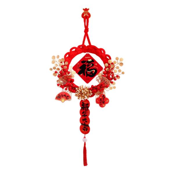 中国の旧正月飾り 2025 旧正月リース パーティー用品 リース 春節 壁