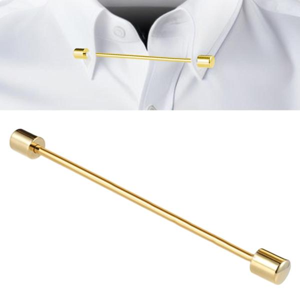 メンズ カラーバーピン 実用留め具 ビジネス ミーティング ディナーパーティー 結婚式 ゴールド