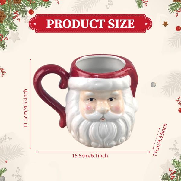 セラミッククリスマスコーヒーマグ軽量ティーカップ新築祝いホームパーティースタイルB