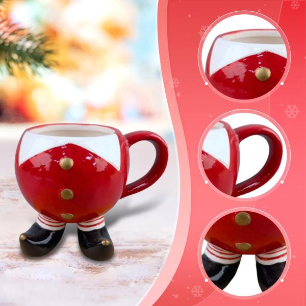 セラミッククリスマスコーヒーマグ軽量ティーカップ新築祝いホームパーティースタイルC