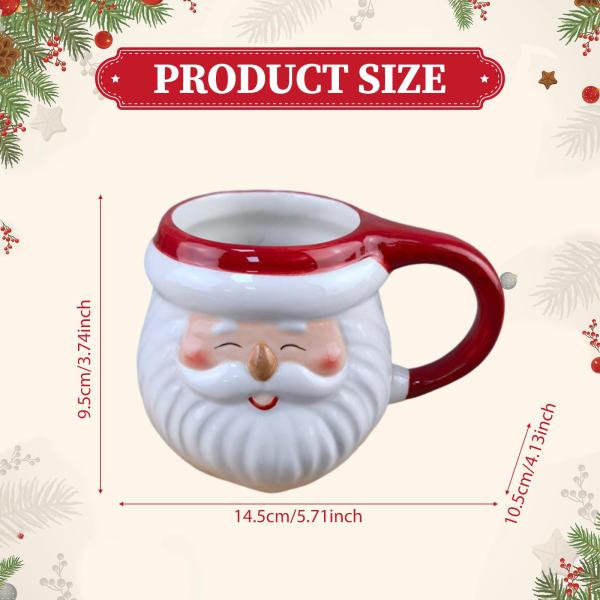 セラミッククリスマスコーヒーマグ軽量ティーカップ新築祝いホームパーティースタイルD
