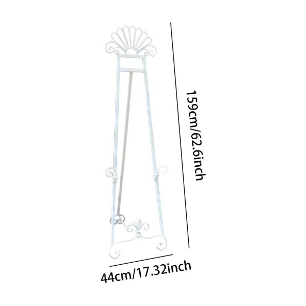 イーゼルスタンド ホワイト アクセサリー ポータブル 多用途 アート用品 アートイーゼルスタンド メタル 絵画用 写真フレーム ウェディング スケッチ