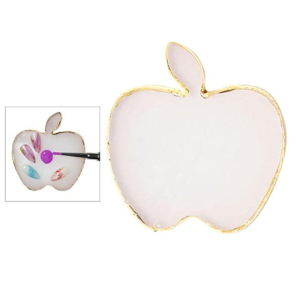 Geode樹脂ネイルアートパレットネ色ネイルアートの絵画ゲルパレットマニキュアツール化粧品メイクアップアーティスト描画パレットトレイ - 白