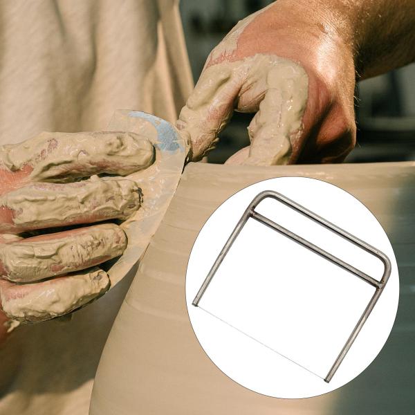 陶器趣味の手工芸品16x14CMのための粘土ワイヤーカッターカットオフツール