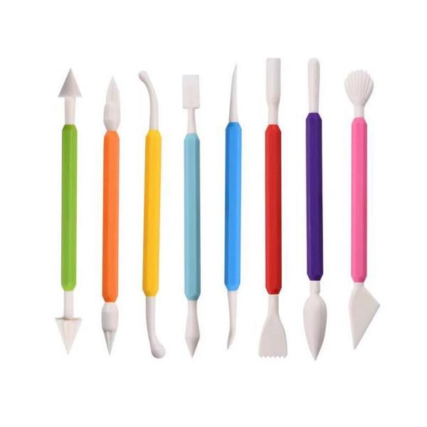 陶磁器の彫刻のための10xDIY粘土ツール粘土ローラーアクリルシート