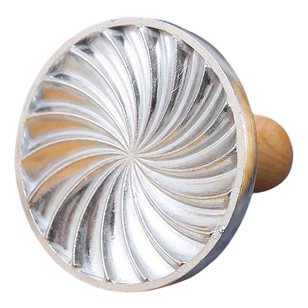 ハンドルペストリージンジャーブレッドモールド渦巻き付きメタルクッキーモールドビスケットカッター