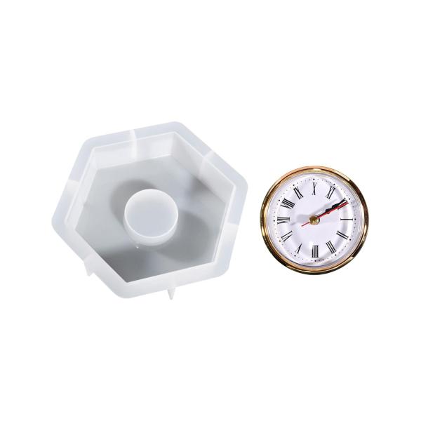 時計 シリコーンモデル 置時計 エポキシ樹脂モデル 時計ムーブメントアクセサリー付き DIYクラフト ホームデコレーション キャスティング｜stk-shop｜02