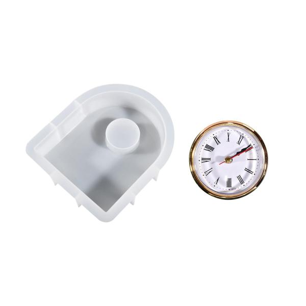 時計 シリコーンモデル 置時計 エポキシ樹脂モデル 時計ムーブメントアクセサリー付き DIYクラフト ホームデコレーション キャスティング｜stk-shop｜04