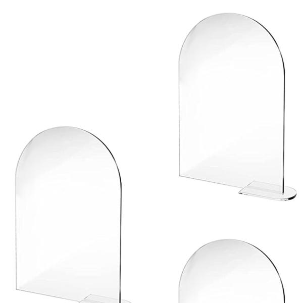 アクリル  スタンド付き ブランク 型 ラウンドトップ アクリル シート DIY アクリル テーブル ナンバー ウェディング スタンド イベ