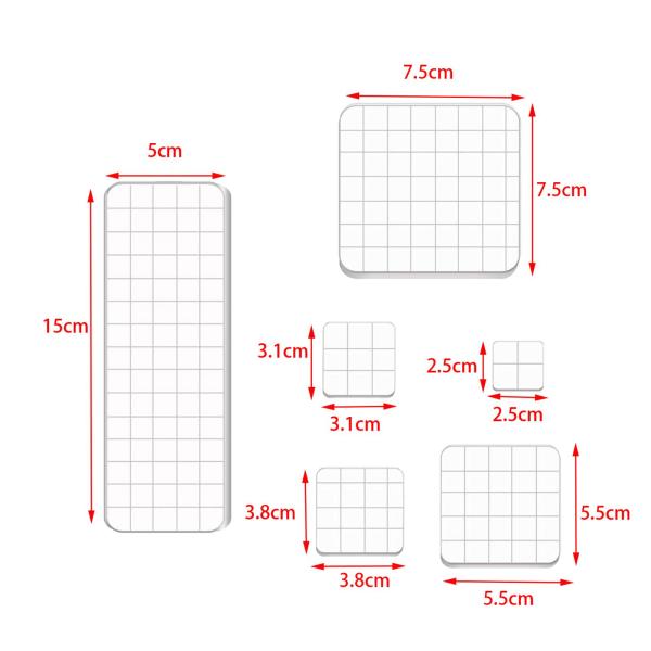 6 個のスタンプブロック DIY 装飾的なユニバーサル手作りスクラップブッキングの作成
