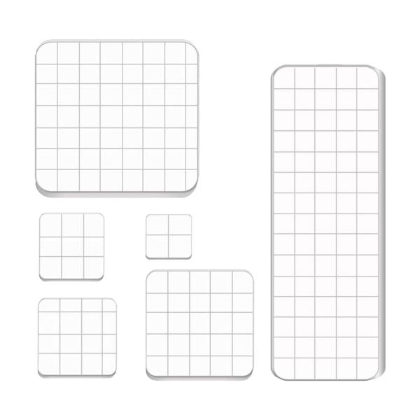 6 個のスタンプブロック DIY 装飾的なユニバーサル手作りスクラップブッキングの作成