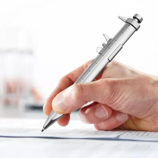 ボールペン キャリパー ツール ポータブル 1mm 書き込み用 メモ取り ペン ギフト リフィル
