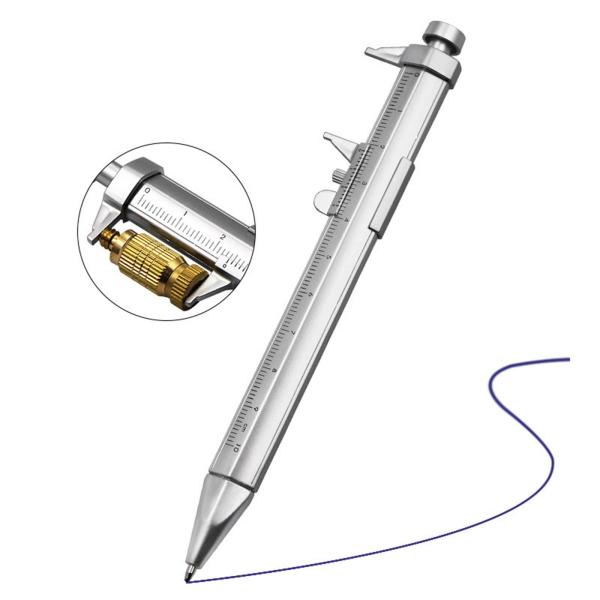 ボールペン キャリパー ツール ポータブル 1mm 書き込み用 メモ取り ペン ギフト リフィル