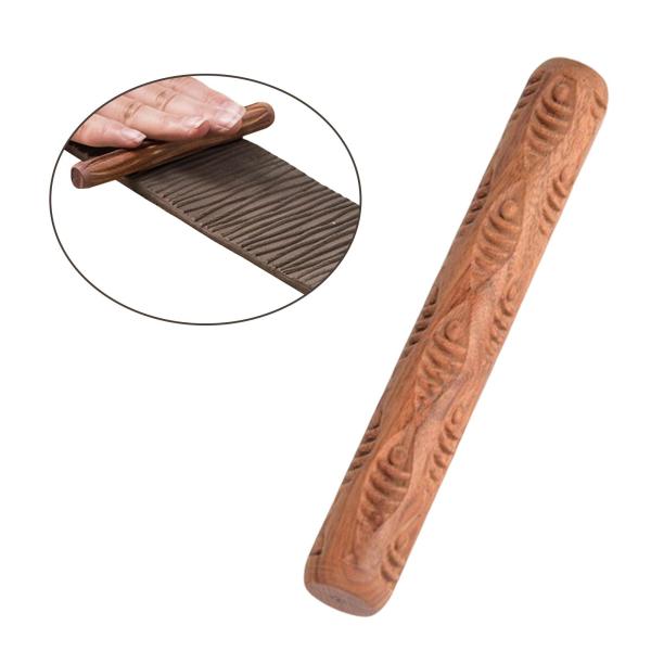 木製 陶器 パターン ローラー 手作り DIY プロジェクト クッキー 陶器 魚の形