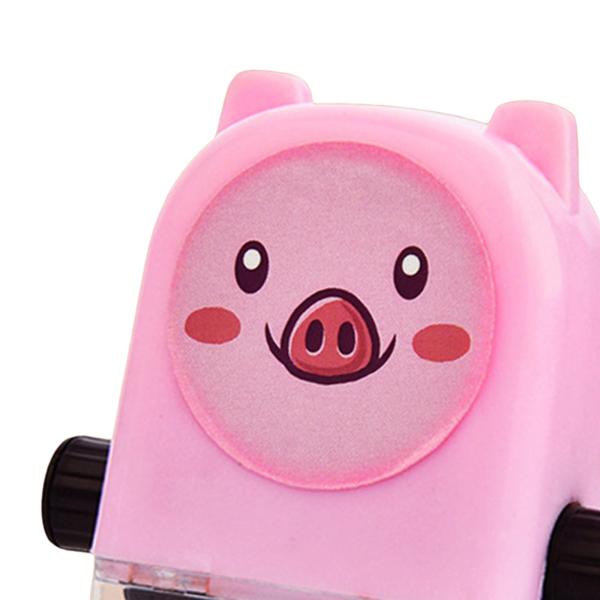 ナンバーローリングスタンプ 学習数学スタンプ 学校の先生 就学前 ピンク 部門