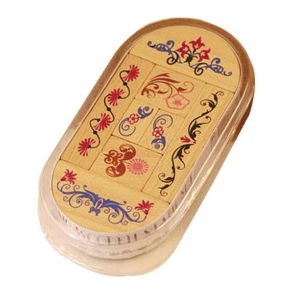 木製スタンプセット 多目的 装飾用 プランナー デコレーション スタイル B