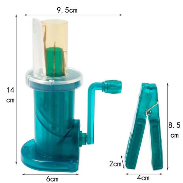 ミニ編み機 イージー ウィーバー ニッター DIY スカーフ ブレスレット セーター グリーン