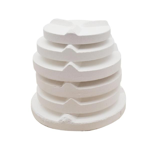 セラミックサポートパッド粘土焼成マット DIY 陶器窯パッドアルミナ陶器マット 7.5 センチメートル